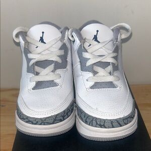 Kids White and Gray Sneakers
